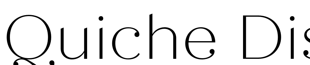 Quiche-Display-Thin font family download free