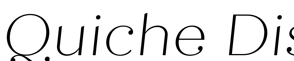 Quiche-Display-Thin-Italic font family download free