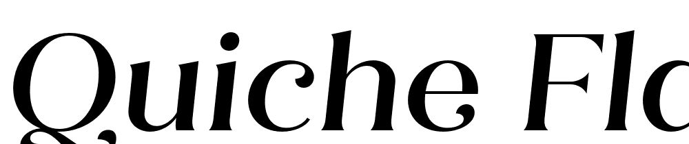 Quiche Flare font family download free