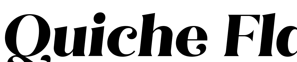 Quiche FlareExtra font family download free