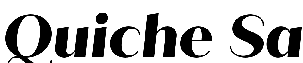 Quiche-Sans-ExtraBold-Italic font family download free