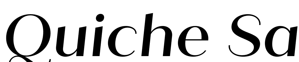 Quiche-Sans-Medium-Italic font family download free