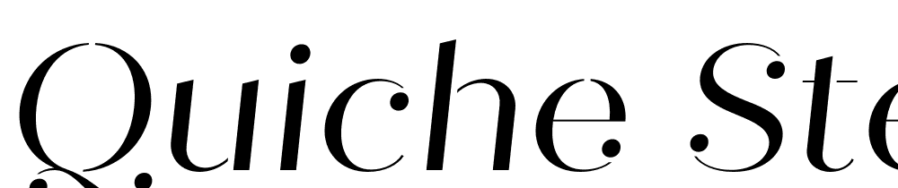 Quiche-Stencil-Italic font family download free