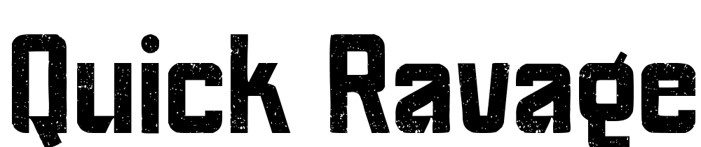 Quick Ravage Grunge font family download free
