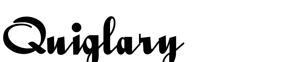 Quiglary font family download free