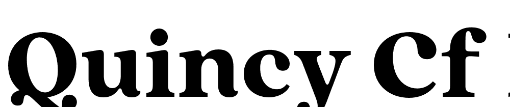 Quincy-CF-Black font family download free