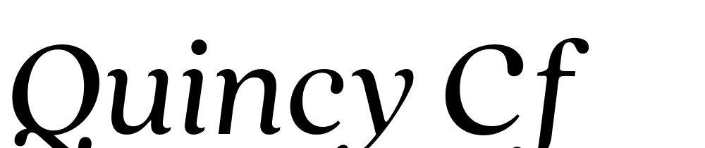 Quincy Cf font family download free