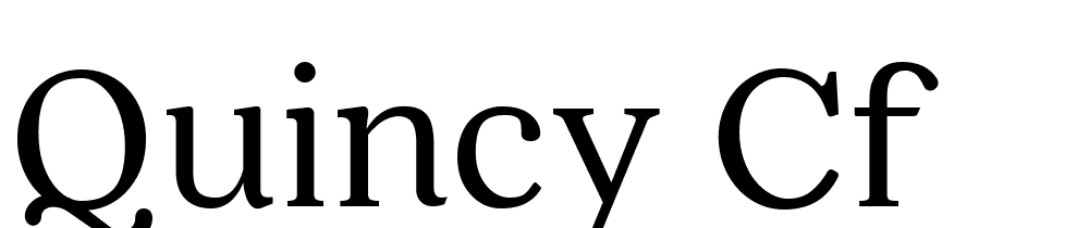 Quincy CF font family download free