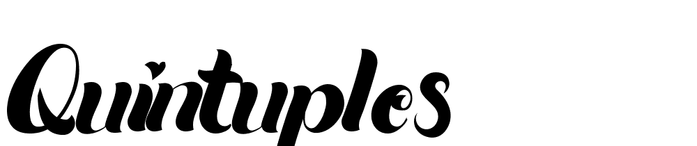 Quintuples font family download free