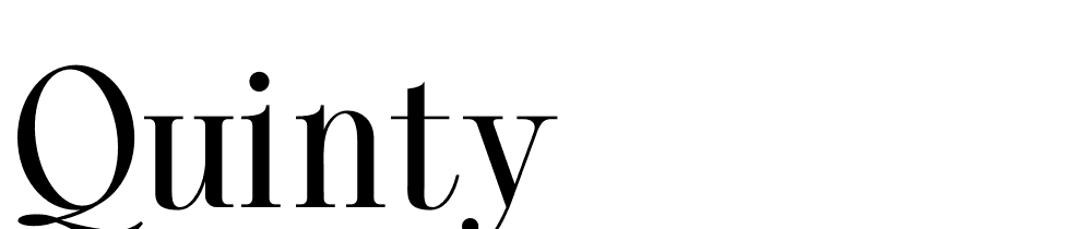 Quinty font family download free