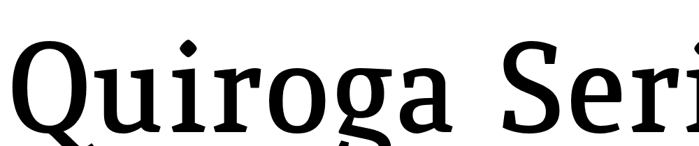 Quiroga Serif Pro font family download free