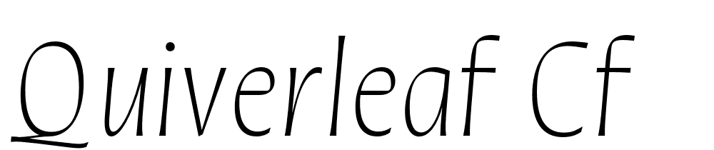 Quiverleaf Cf font family download free