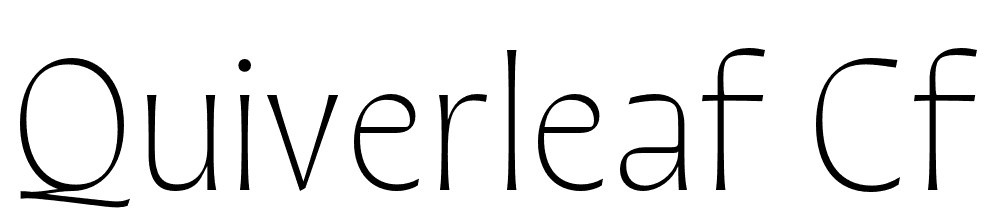 Quiverleaf CF font family download free