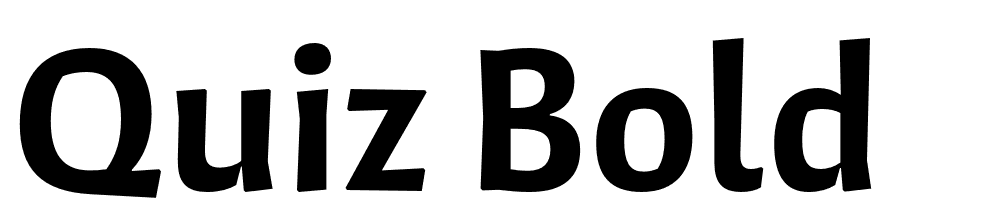 Quiz-Bold font family download free