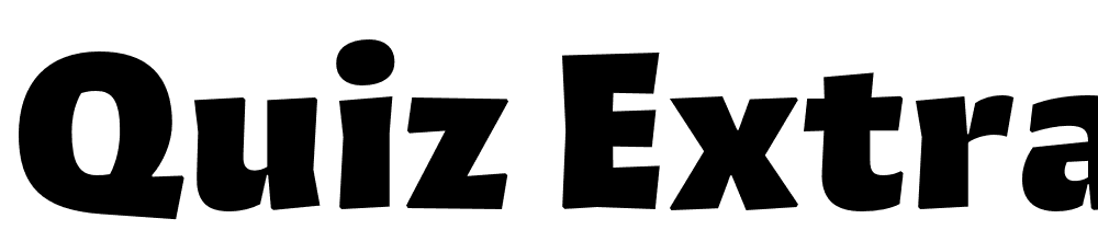 Quiz-ExtraBlack font family download free