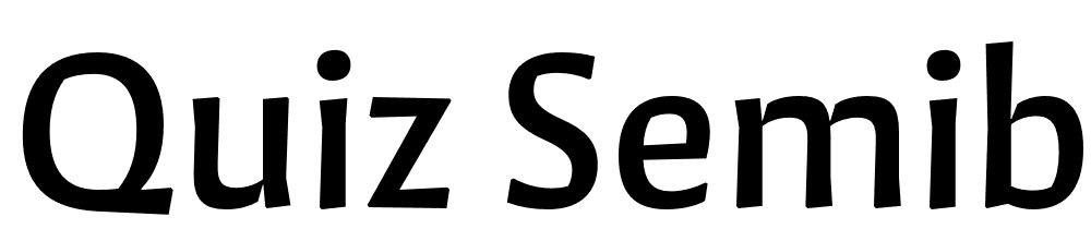 Quiz-SemiBold font family download free