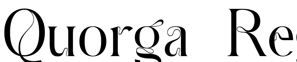 Quorga-Regular font family download free