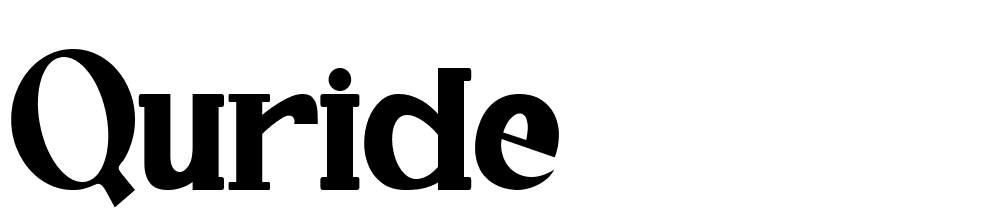 quride font family download free