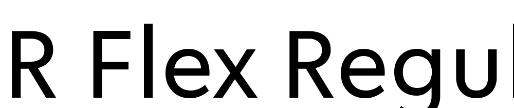 R-Flex-Regular font family download free