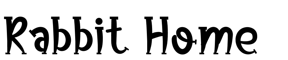 Rabbit-Home font family download free