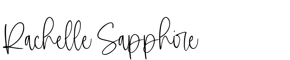 Rachelle-Sapphire font family download free