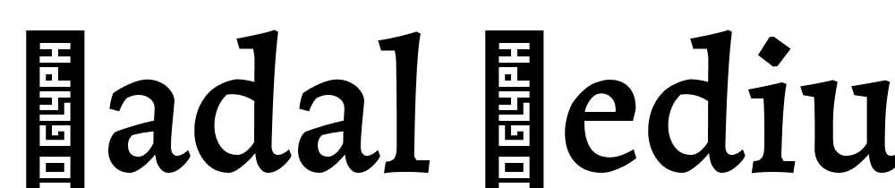 Radal-Medium font family download free