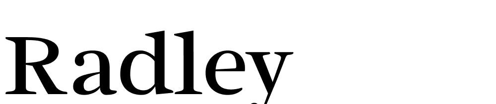 Radley font family download free