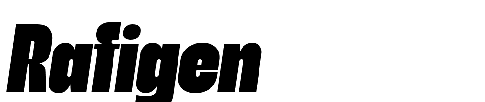 Rafigen font family download free