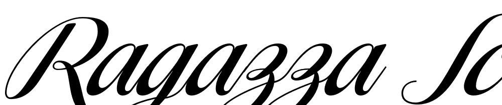 Ragazza Script font family download free