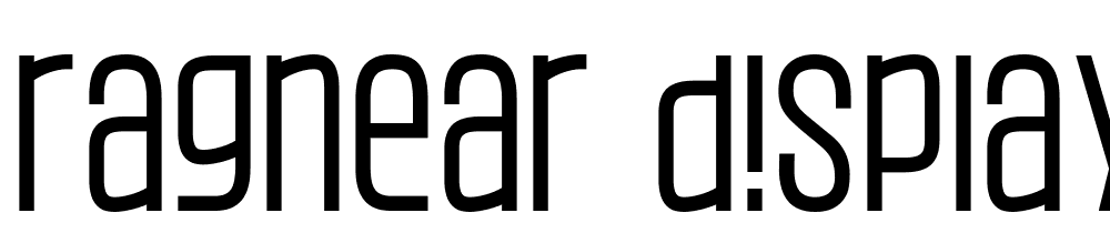 Ragnear-Display font family download free