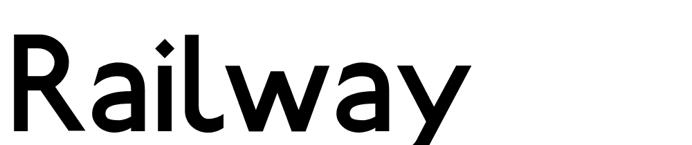 Railway font family download free