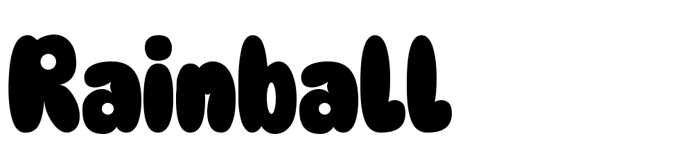 Rainball font family download free