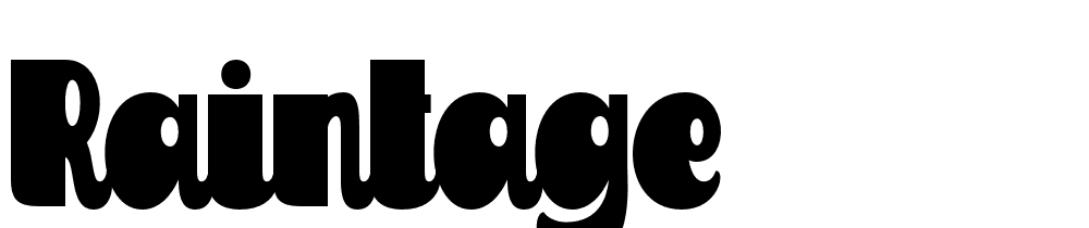 raintage font family download free