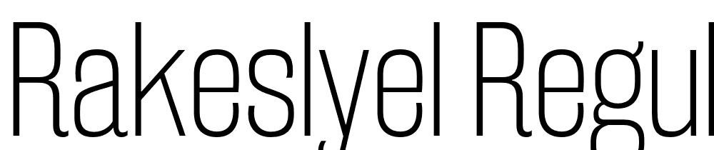 RakeslyEl-Regular font family download free