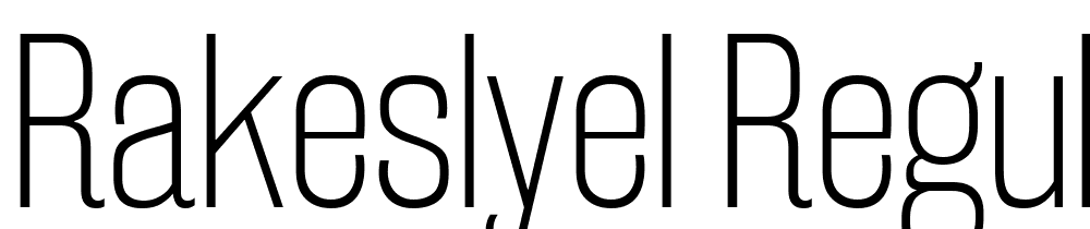 RakeslyEl-Regular font family download free