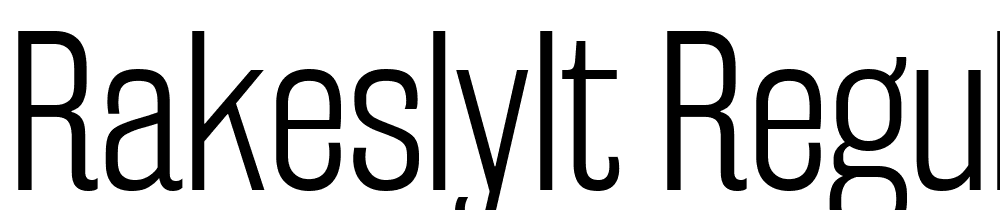 RakeslyLt-Regular font family download free