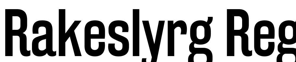 RakeslyRg-Regular font family download free