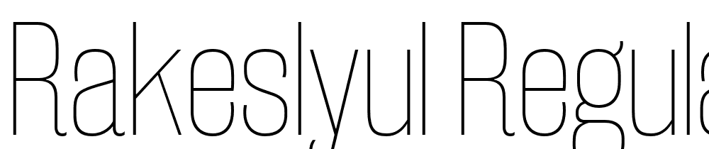 RakeslyUl-Regular font family download free