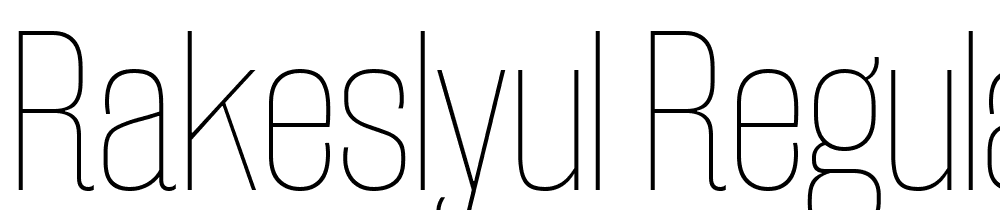 RakeslyUl-Regular font family download free