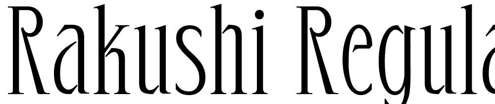 Rakushi-Regular font family download free