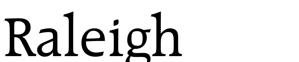 Raleigh font family download free