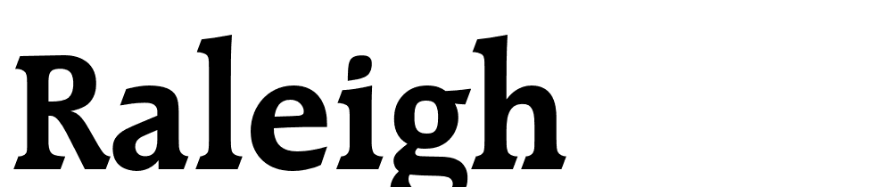 Raleigh font family download free