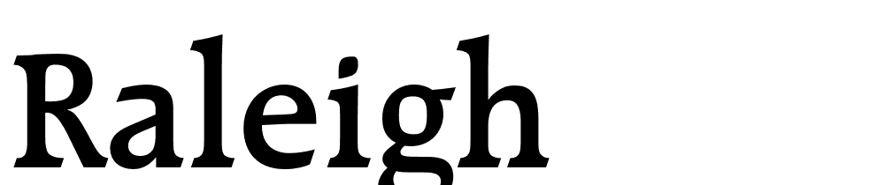 Raleigh font family download free