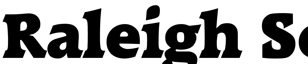 Raleigh Serial font family download free