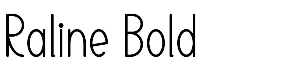 RALINE-Bold font family download free