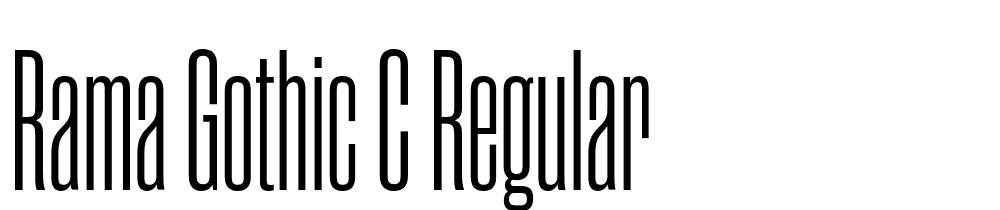 Rama-Gothic-C-Regular font family download free