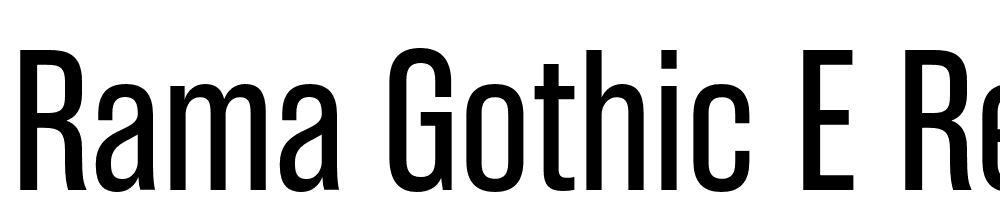 Rama-Gothic-E-Regular font family download free