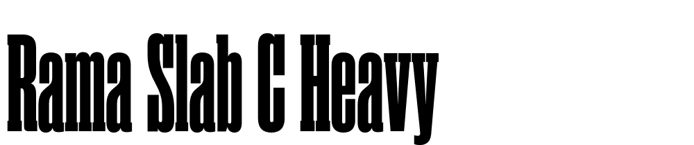 Rama-Slab-C-Heavy font family download free