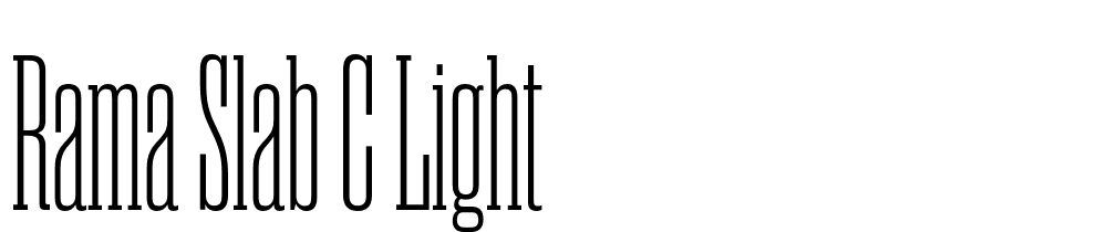 Rama-Slab-C-Light font family download free