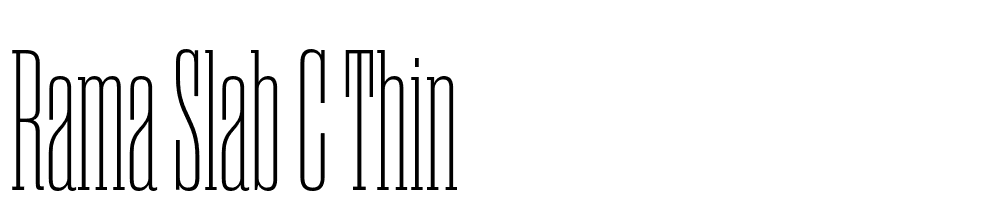 Rama-Slab-C-Thin font family download free